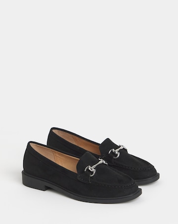 Saskia Snaffle Trim Loafers - Wide Fit (E)