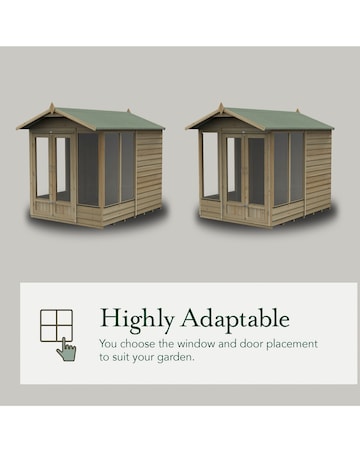 4LIFE Apex Summerhouse 6x4 - Double Door - 5 Window (Home Delivery)
