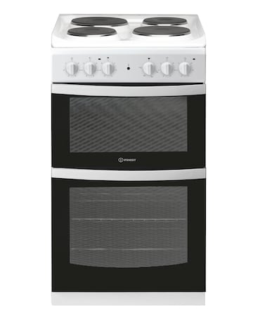 Indesit Cloe ID5E92KMW Electric Twin Cavity 50cm Cooker White