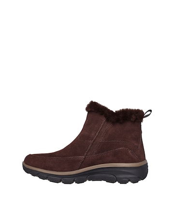 Skechers Easy Going Zip Fur Trimmed Boots Standard Fit