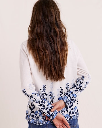 Julipa Cotton Border Print Top