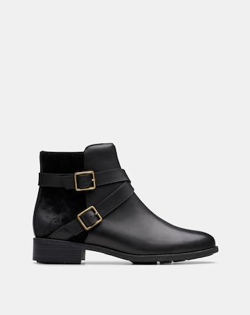 Clarks Havisham Bay Leather Buckle Boot Standard Fit