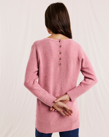Julipa Button Detail Longline Jumper