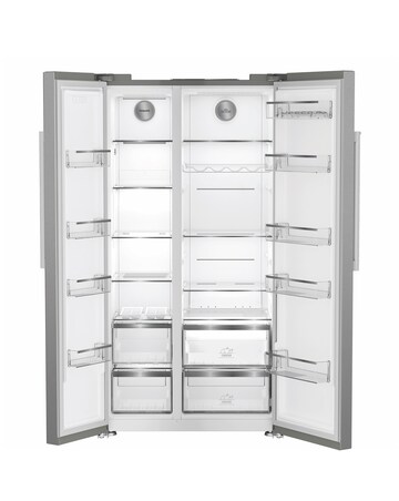 Hotpoint HPG26592XP4UKWR Dual No Frost American Fridge Freezer - Silver