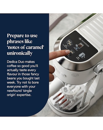 De'Longhi EC890.W Dedica Duo Espresso Coffee Machine
