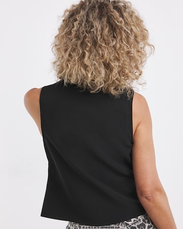 Unlined Button Front Waistcoat