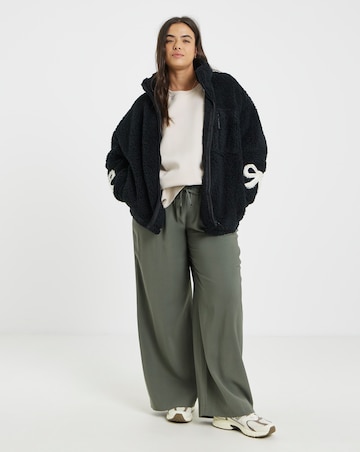 Black Teddy with Bow Sleeve Detail