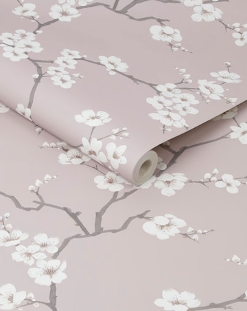 Fresco Pink Apple Blossom Floral Wallpaper