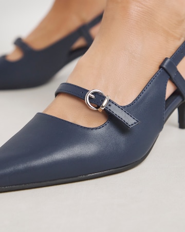 Harriet Pointed Toe Slingback Shoes - Extra Wide Fit (EEE)