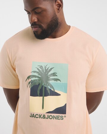 Jack & Jones Barbados Graphic T-Shirt - Peach