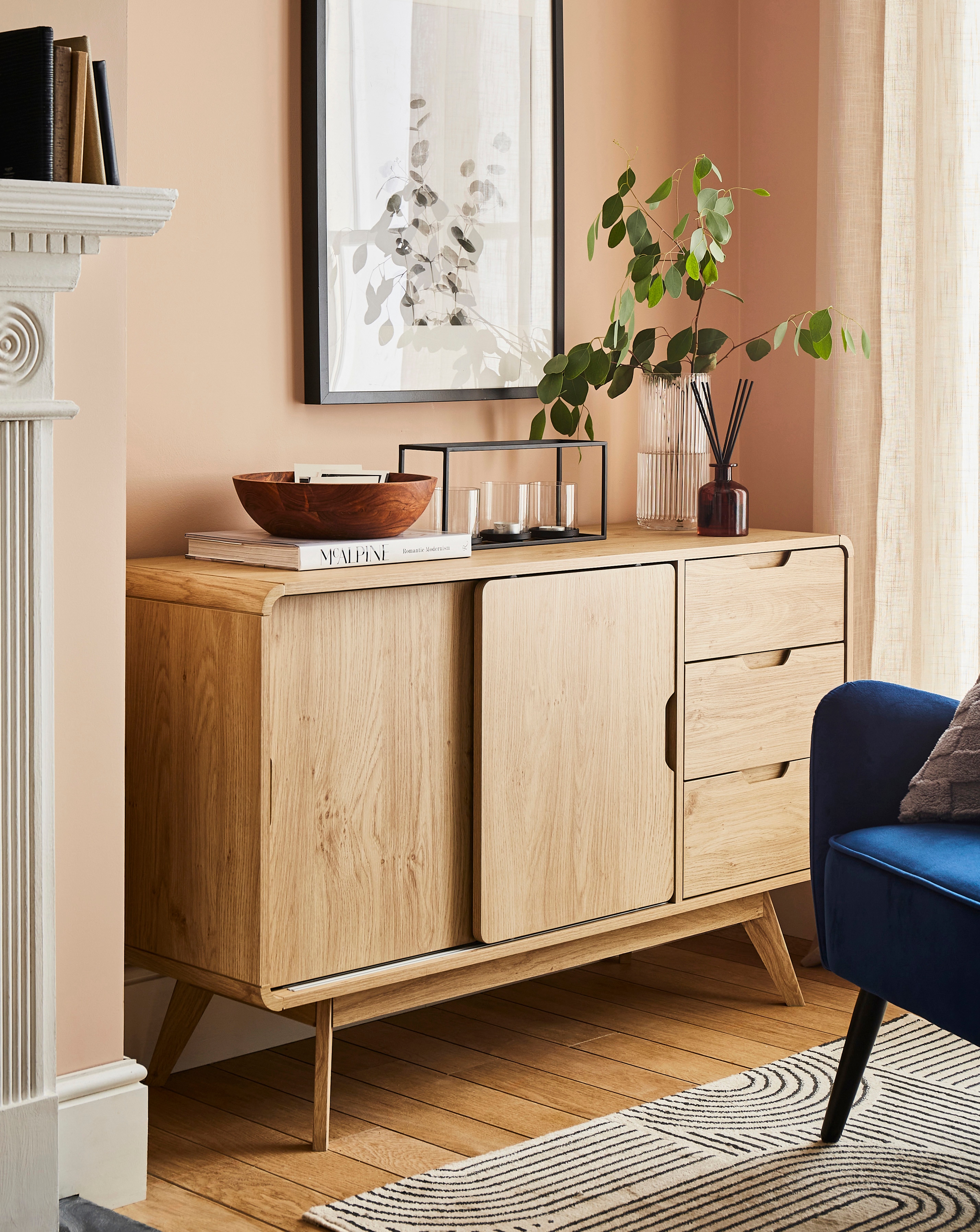 Oslo Sliding Door Sideboard | JD Williams