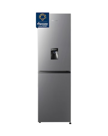 Fridgemaster MC55240DES Fridge Freezer with Water Dispenser- E Rated 175 CM