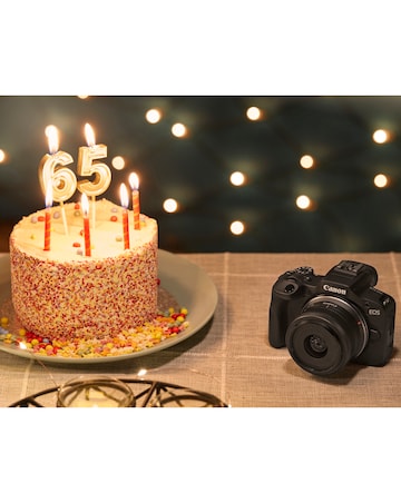 Canon EOS R100 APS-C Mirrorless Camera inc RF-S 18-45mm Lens - Black