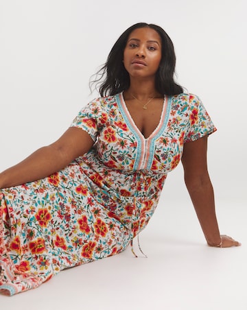 joe browns summer days dress Joe Browns Summer Days Printed Maxi Dress  luscious scarves