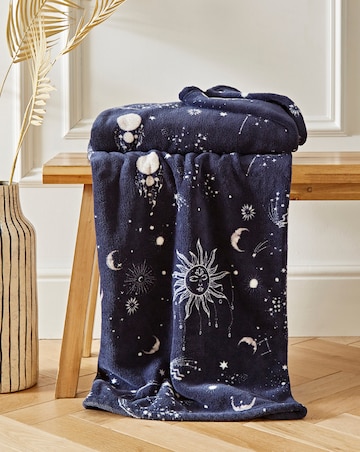 Moons & Stars Fleece Throw