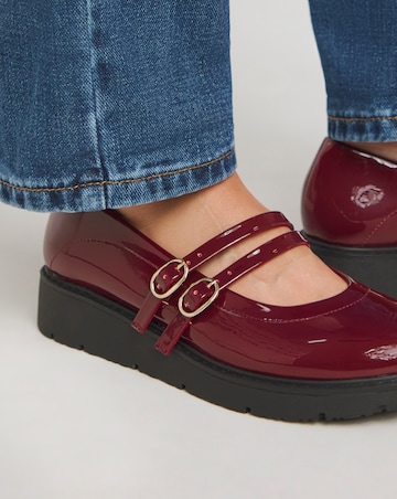 Chewy Low Wedge Mary Jane Shoe - Extra Wide Fit (EEE)