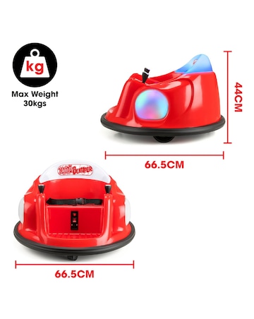 Xootz Kids Electric Bumper Car Ride-On - Red
