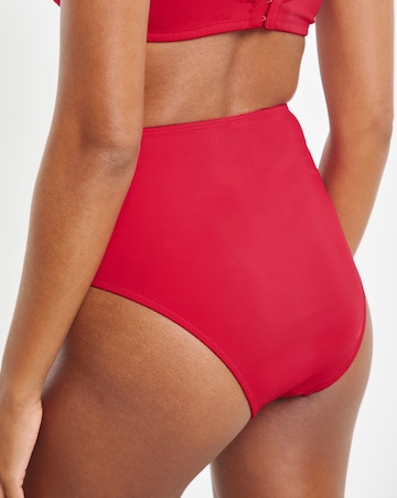 Pretty Secrets (2 Pack) Hannah Heart Full Brief Knickers Red/Black