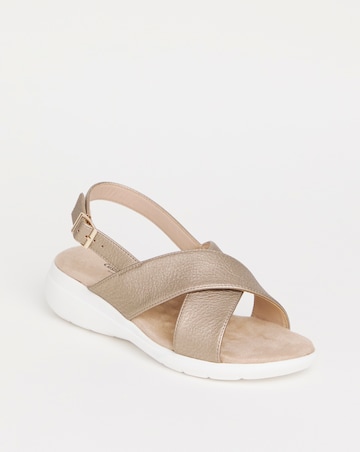 Cushion Walk Bronze Crossover Sandal- Extra Wide Fit (EEE)