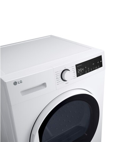 LG FDT208W 8kg Heat Pump Tumble Dryer Dark White - A++ Rated