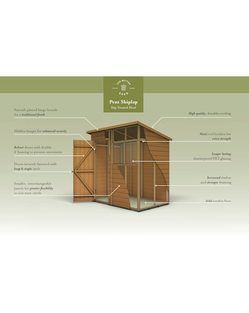 Forest Pressure Treated Pent Tall Garden Store