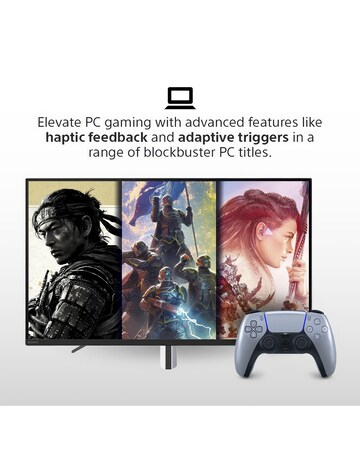 PlayStation 5 DualSense Wireless Controller - Sterling Silver