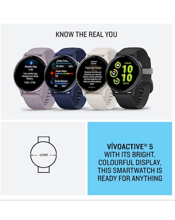 Garmin Vivoactive 5 Smart Watch - Navy with SIlicone Band