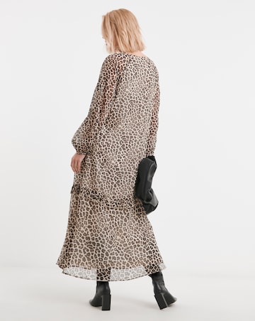 Ruffle Front Maxi Dress