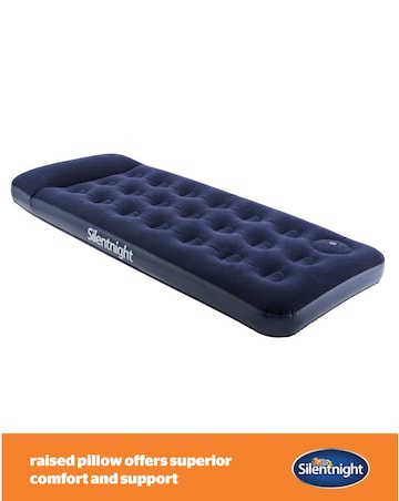Silentnight Deluxe Airbed with Footpump - Single