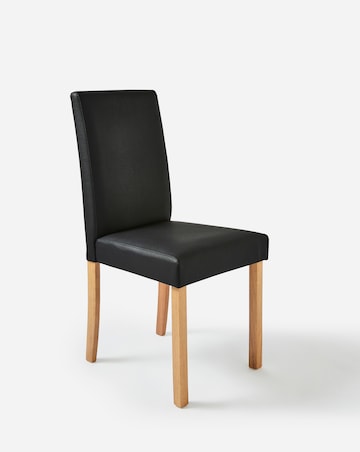 Julipa Ashford Table with 6 Ava Faux Leather Chairs