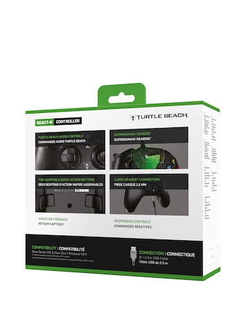 Turtle Beach React-R Wired Controller - Black
