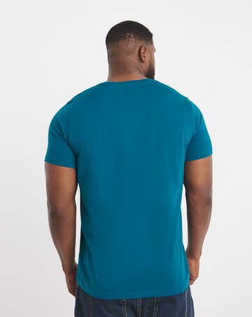 Pure Cotton Crew Neck T-Shirt- Petrol Blue