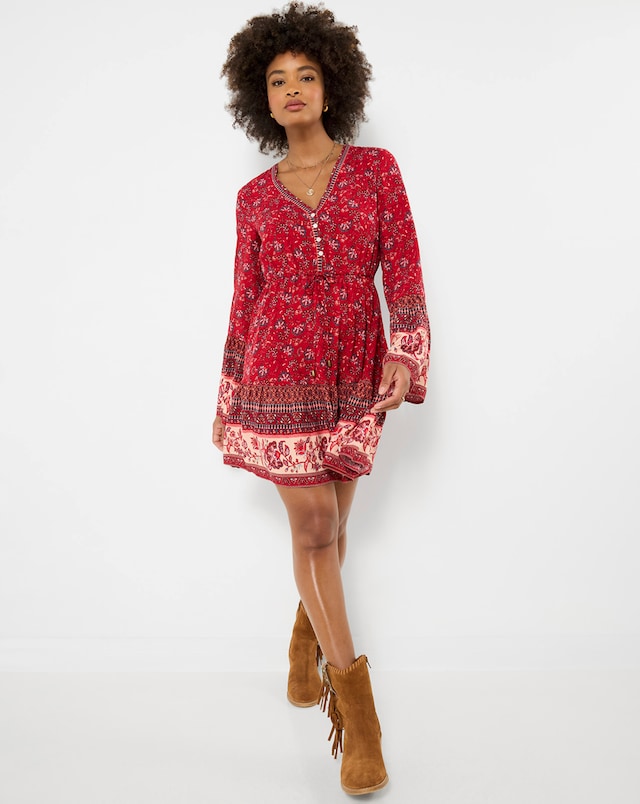 Joe Browns Boho Vibes Mixed Print Tunic Dress