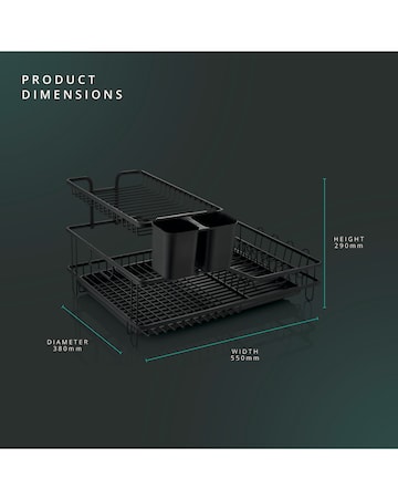 Swan Stealth 15 Plate Dish Rack