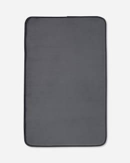Catherine Lansfield Anti Bacterial Memory Foam Bath Mat - Charcoal
