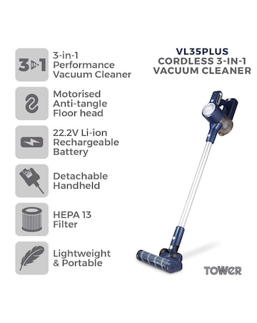 Tower VL35 Plus Anti-Tangle Cordless Vacuum