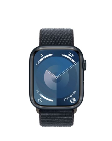 Apple Watch Series 9 GPS 45mm Midnight Aluminium Case, Midnight Sport Loop