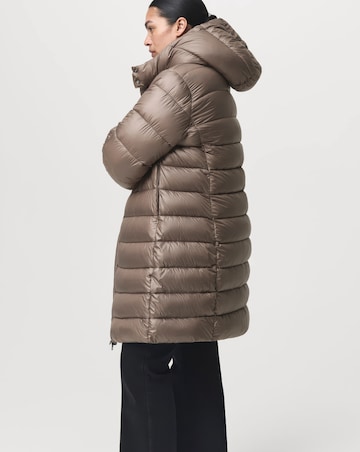 Mango Double Zip Hooded Puffer Coat