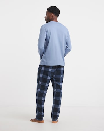 Jersey Top Check Bottom Pyjamas