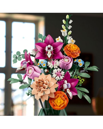 LEGO Botanicals Pretty Pink Flower Bouquet Floral Decor, Building Kit 10342