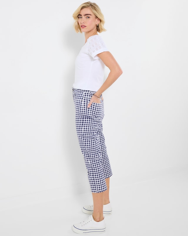Joe Browns Penelope Gingham Slim Fit Capri Pants