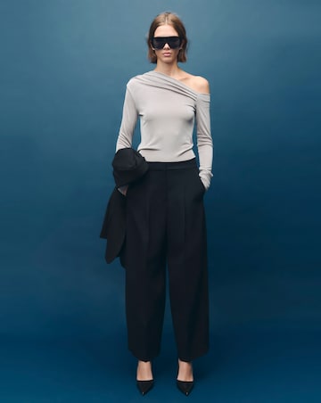 Mango Grey Bardot Top