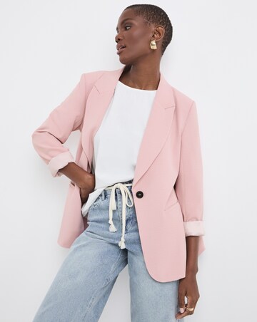 Single Breasted Textured Blazer