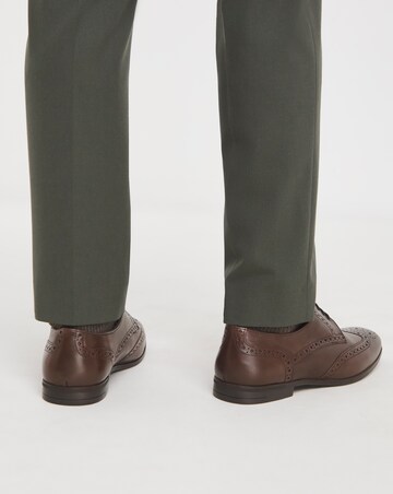 Formal Leather Brogue Wide