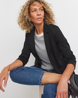 Black Ponte Edge to Edge Blazer