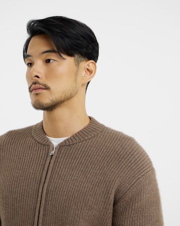 Fisherman Chunky Knitted Bomber