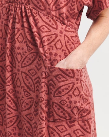 Julipa V Neck Pocket Midi Dress