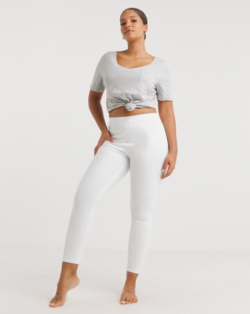 Spanx Medium Control Jean-ish Ankle Leggings White