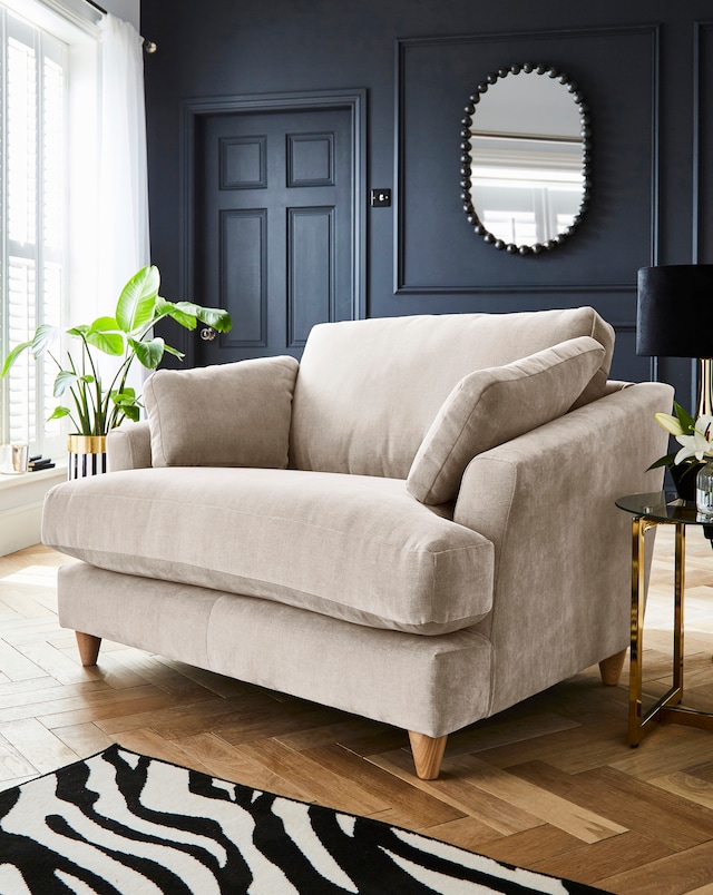 Joanna Hope Tilly Chenille Snuggler Chair