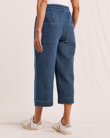 Julipa Denim Stitch Pull On Crop Trouser